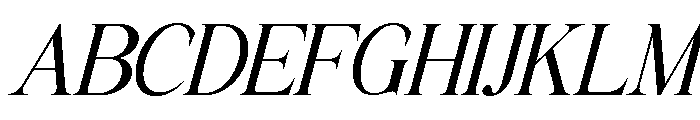 NECTAVIA Italic Italic Font UPPERCASE
