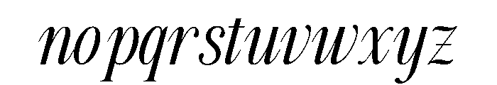 NECTAVIA Italic Italic Font LOWERCASE