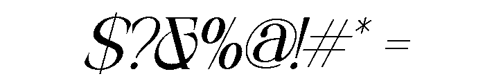 NECTAVIAItalic-Italic Font OTHER CHARS