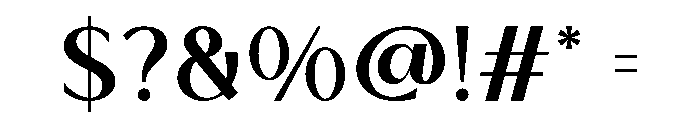 NEGEN Font OTHER CHARS