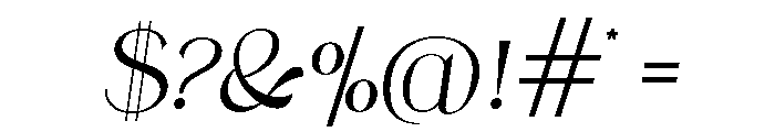 NEMATHO Italic Font OTHER CHARS