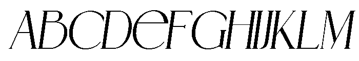 NEMATHO Italic Font UPPERCASE