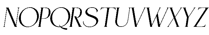 NEMATHO Italic Font UPPERCASE