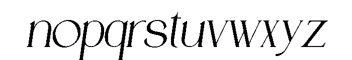 NEMATHO Italic Font LOWERCASE