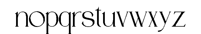 NEMATHO Regular Font LOWERCASE