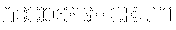 NEO LOGIC-Hollow Font UPPERCASE