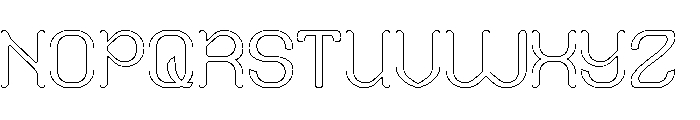 NEO LOGIC-Hollow Font UPPERCASE