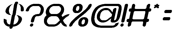 NEO LOGIC Italic Font OTHER CHARS