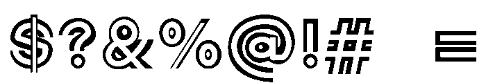 NEON LINE Font OTHER CHARS