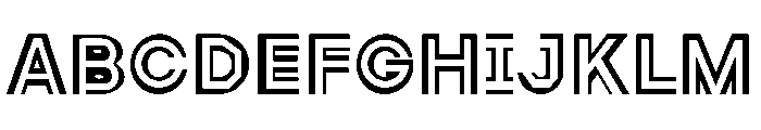 NEON LINE Font UPPERCASE