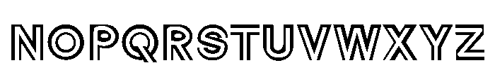 NEON LINE Font UPPERCASE