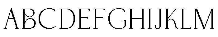 NEW LETTER Font UPPERCASE