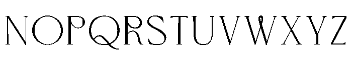 NEW LETTER Font UPPERCASE
