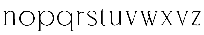 NEW LETTER Font LOWERCASE