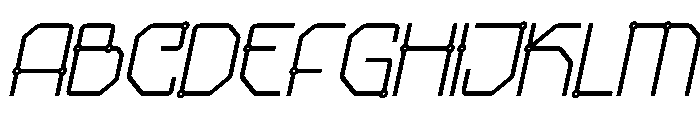 NEXA Italic Font UPPERCASE