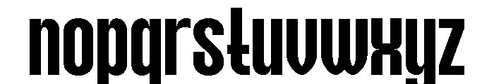 NEXORA Extra Condensed Font LOWERCASE