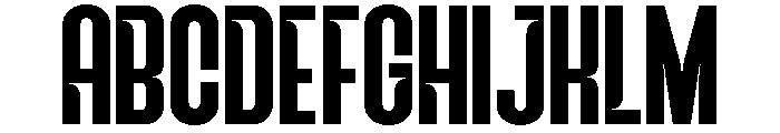NEXORA Semi Condensed Font UPPERCASE