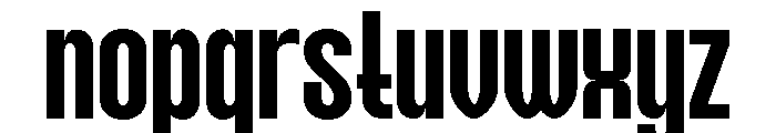 NEXORA Ultra Condensed Font LOWERCASE