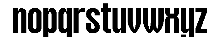 NEXORA Ultra Expanded Font LOWERCASE