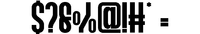 NEXORA-UltraCondensed Font OTHER CHARS