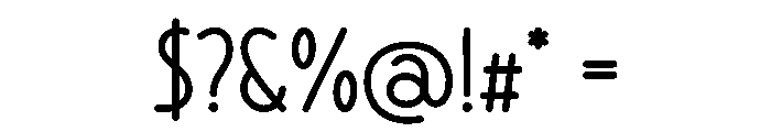 Neat Margin Font OTHER CHARS
