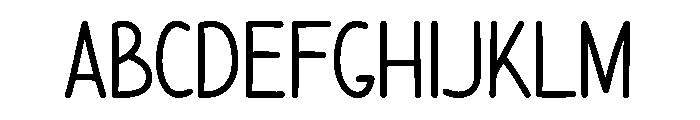 Neat Margin Font UPPERCASE