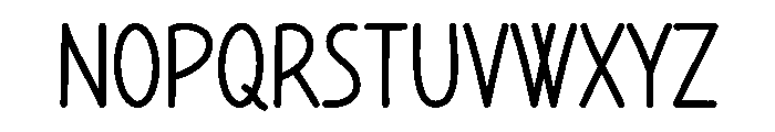 Neat Margin Font UPPERCASE