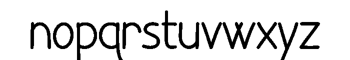 Neat Margin Font LOWERCASE