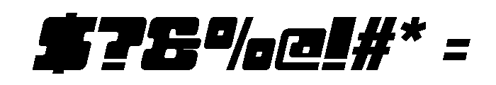 Neba Oblique Font OTHER CHARS