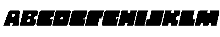 Neba Oblique Font UPPERCASE