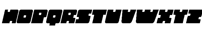 Neba Oblique Font UPPERCASE