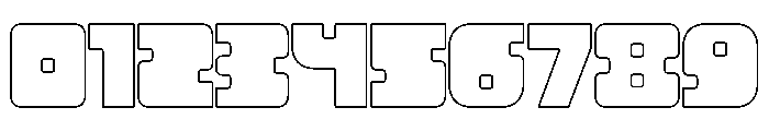 Neba Outline Font OTHER CHARS