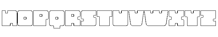Neba Outline Font UPPERCASE