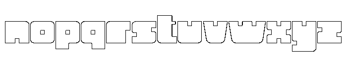 Neba Outline Font LOWERCASE