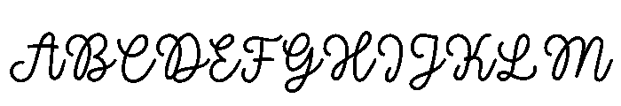 Nebraska Bridge Font UPPERCASE
