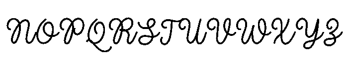 Nebraska Bridge Font UPPERCASE
