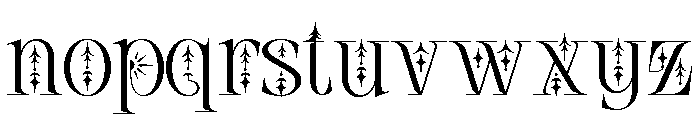 Nebulan Star Regular Font LOWERCASE
