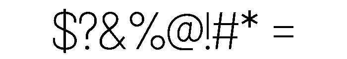 Nebuliner Light Font OTHER CHARS