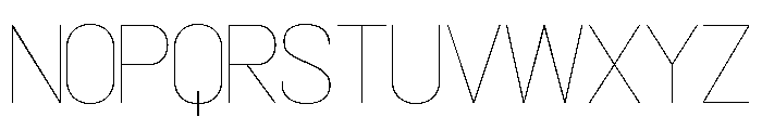 Nebuliner Thin Font LOWERCASE