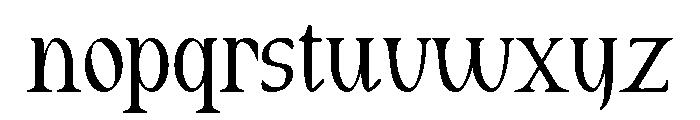 Nedogta Font LOWERCASE