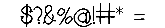 Needle Font OTHER CHARS