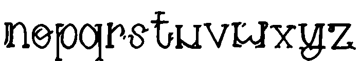 Needle Font LOWERCASE