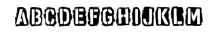 Negative Space Army Ste Regular FONT