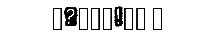 Negative Space Grunge B Regular Font OTHER CHARS
