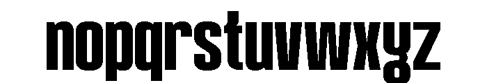 Negial Regular Font LOWERCASE