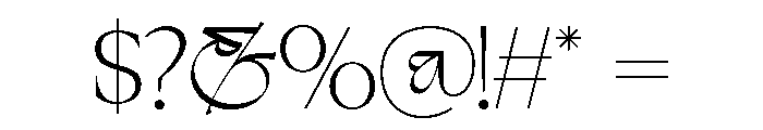 Negkomis Regular Font OTHER CHARS