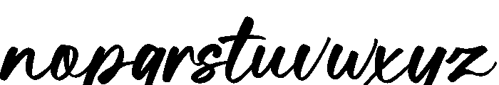 Nelagone Marker Regular Font LOWERCASE