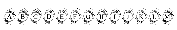 Nellflora Monogram Font UPPERCASE