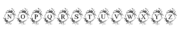 Nellflora Monogram Font UPPERCASE