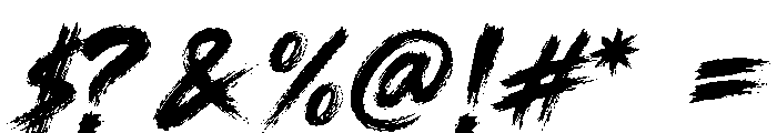 Nelyx Brush Font OTHER CHARS